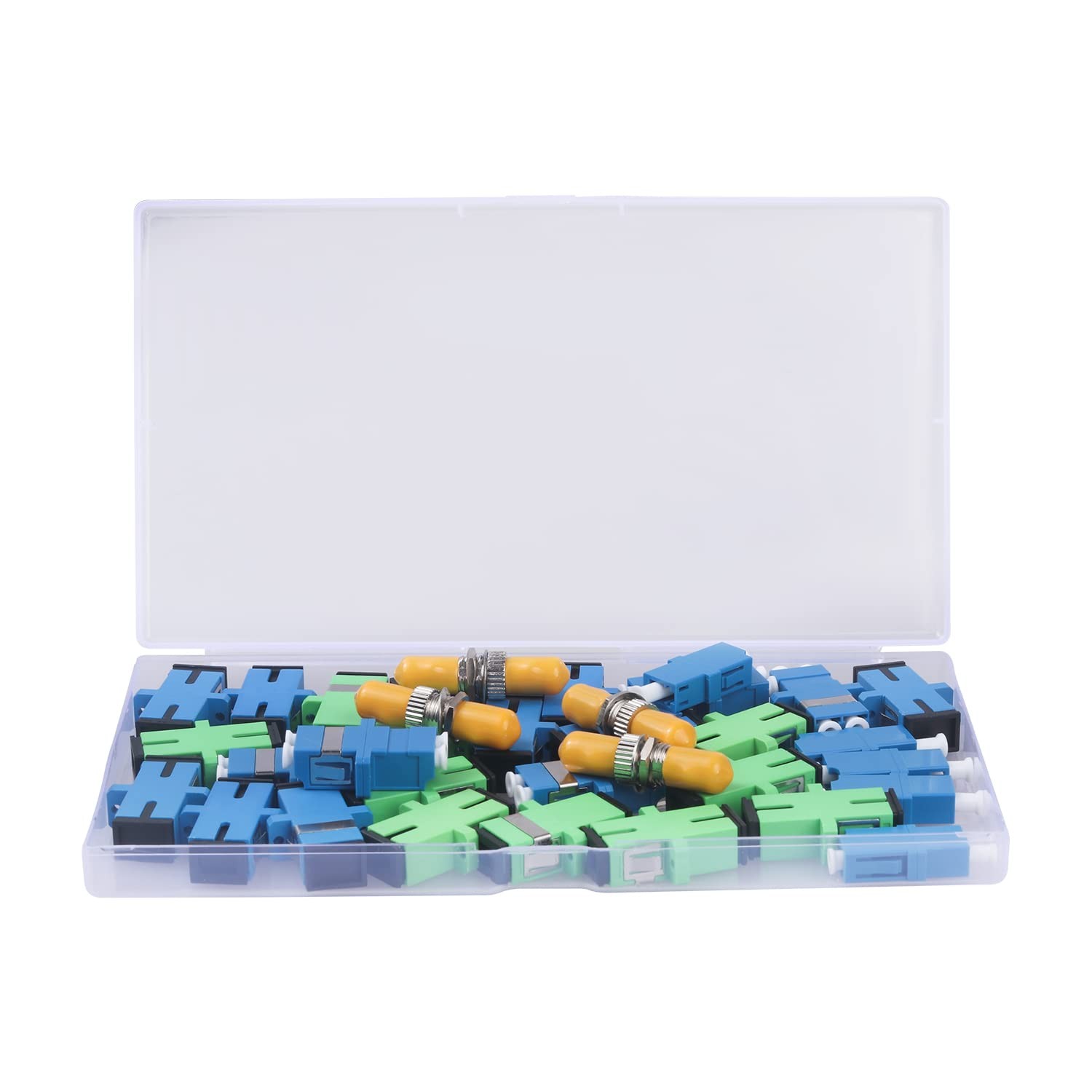 Fiber Optic Couplers Kit For SC/UPC SC/APC ST LC Cables Adapter 34 PCS Set