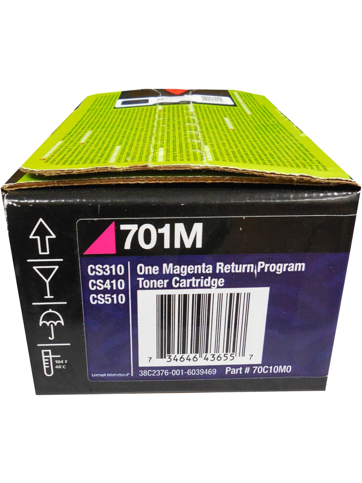 Lexmark 70C10M0 Magenta Return Program Toner Cartridge Genuine OEM Original