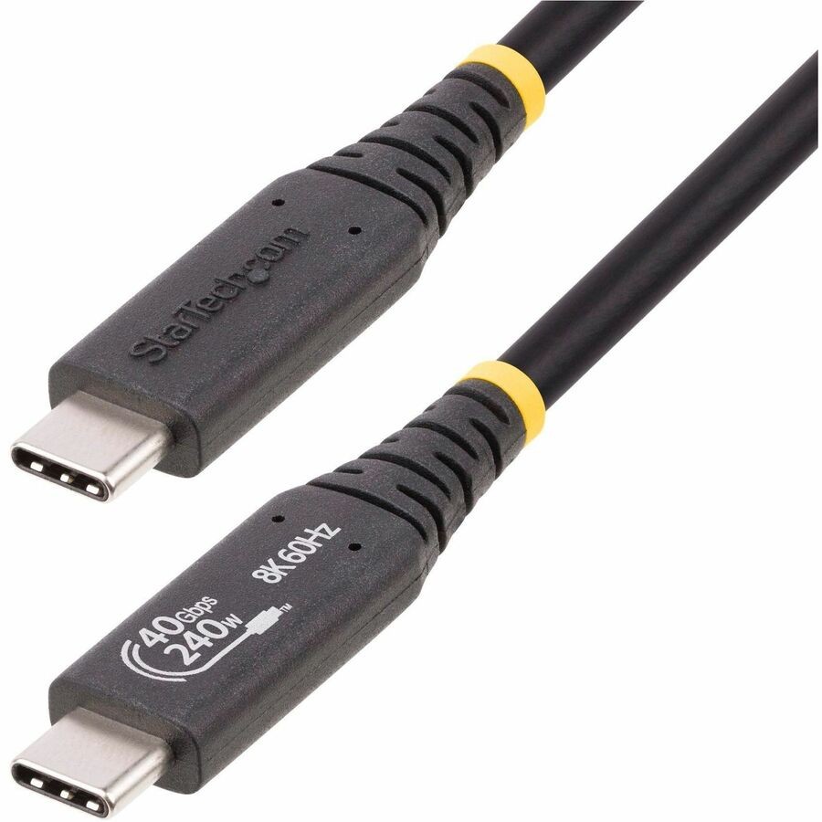 StarTech 1.6ft USB4 Cable USB-IF Certified USB-C Cable 50C40GUSB4CABLE