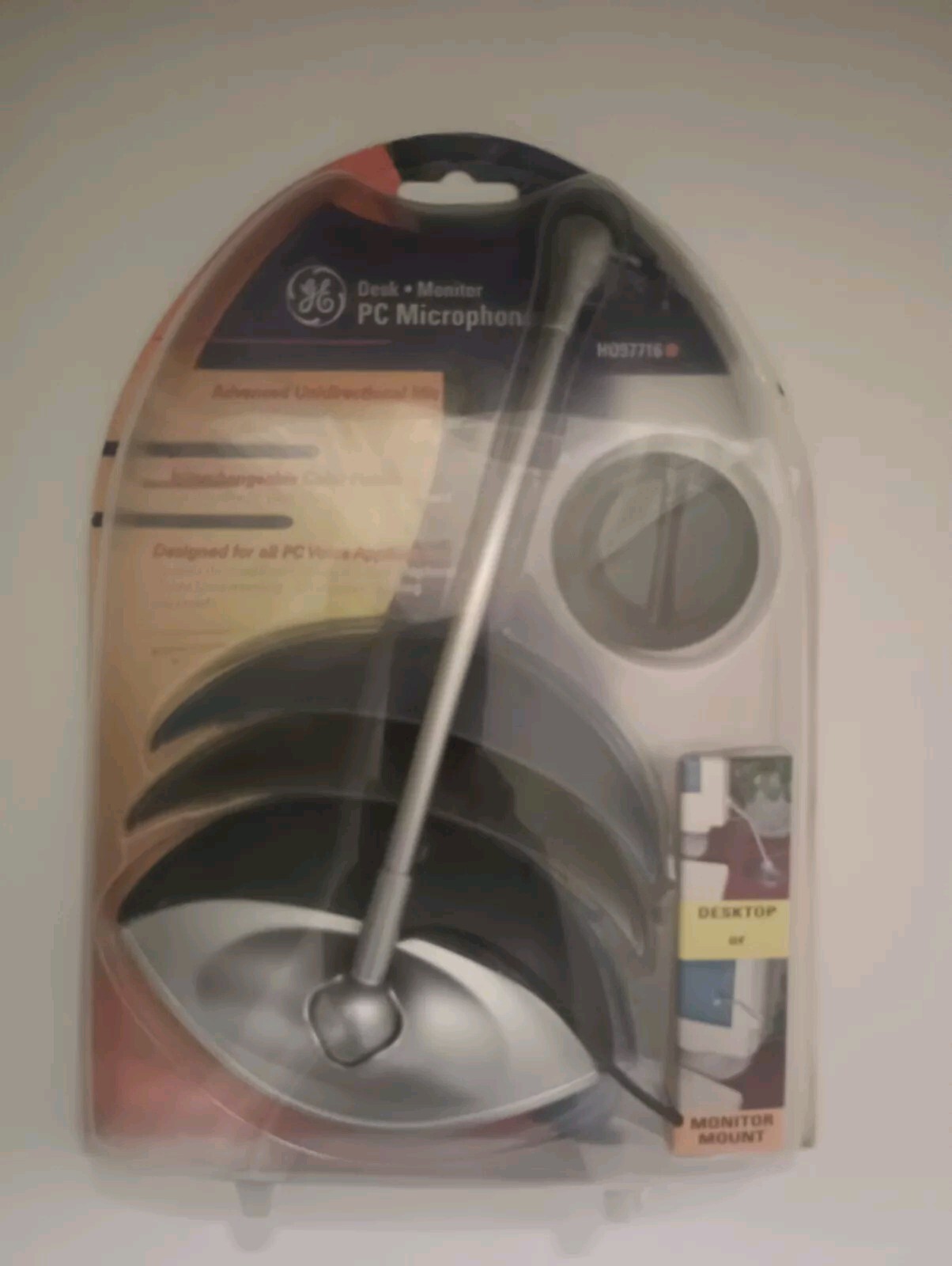 GE Desk Monitor PC Microphone New Sealed- H097716- 