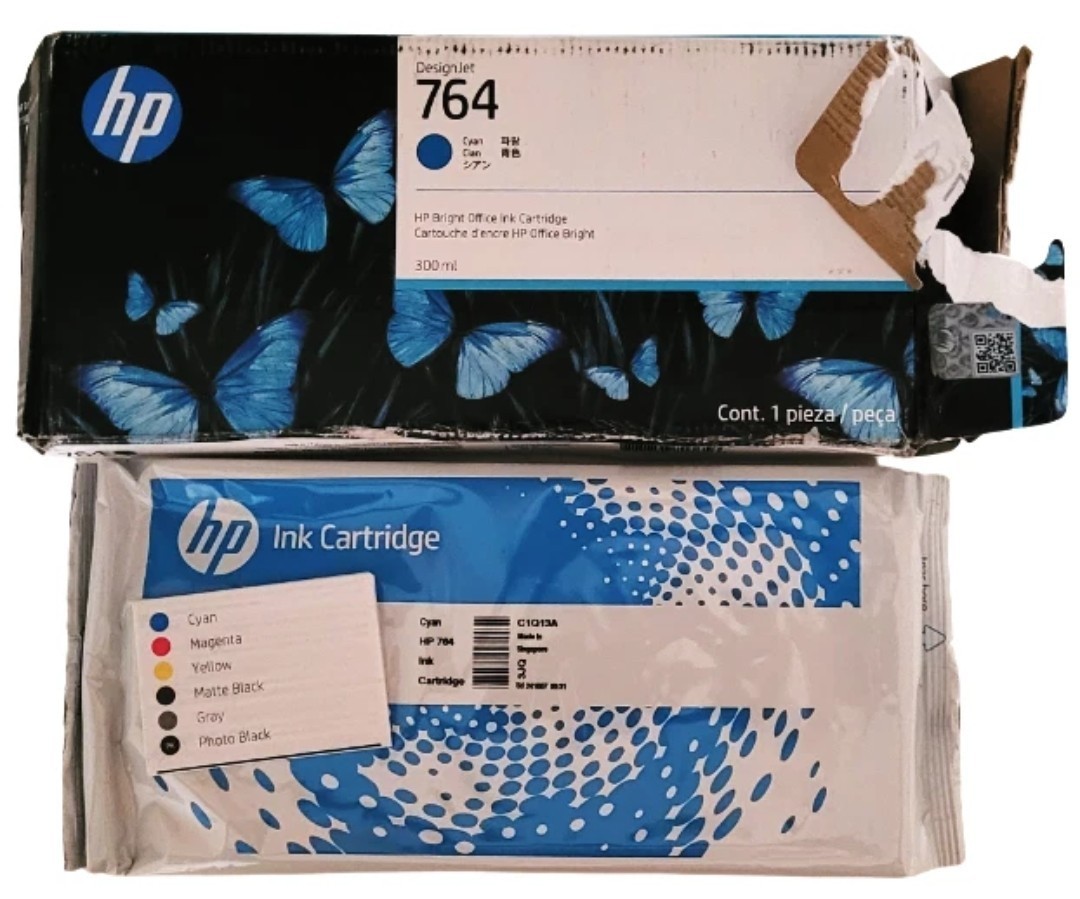 HP DesignJet 764 Bright Office Ink Cartridge New Sealed With Open Box See Descrp