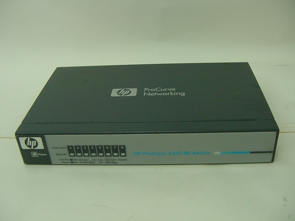 HP PROCURVE NETWORKING 1410-8G SWITCH J9559A - NO POWER CORD INCLUDED