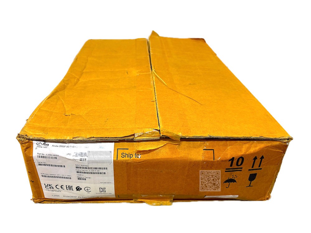 JL258A#ABA I HPE Aruba 2930F 8G 10/100/1000 125 W PoE+ 2SFP+ Switch PSU OPEN BOX