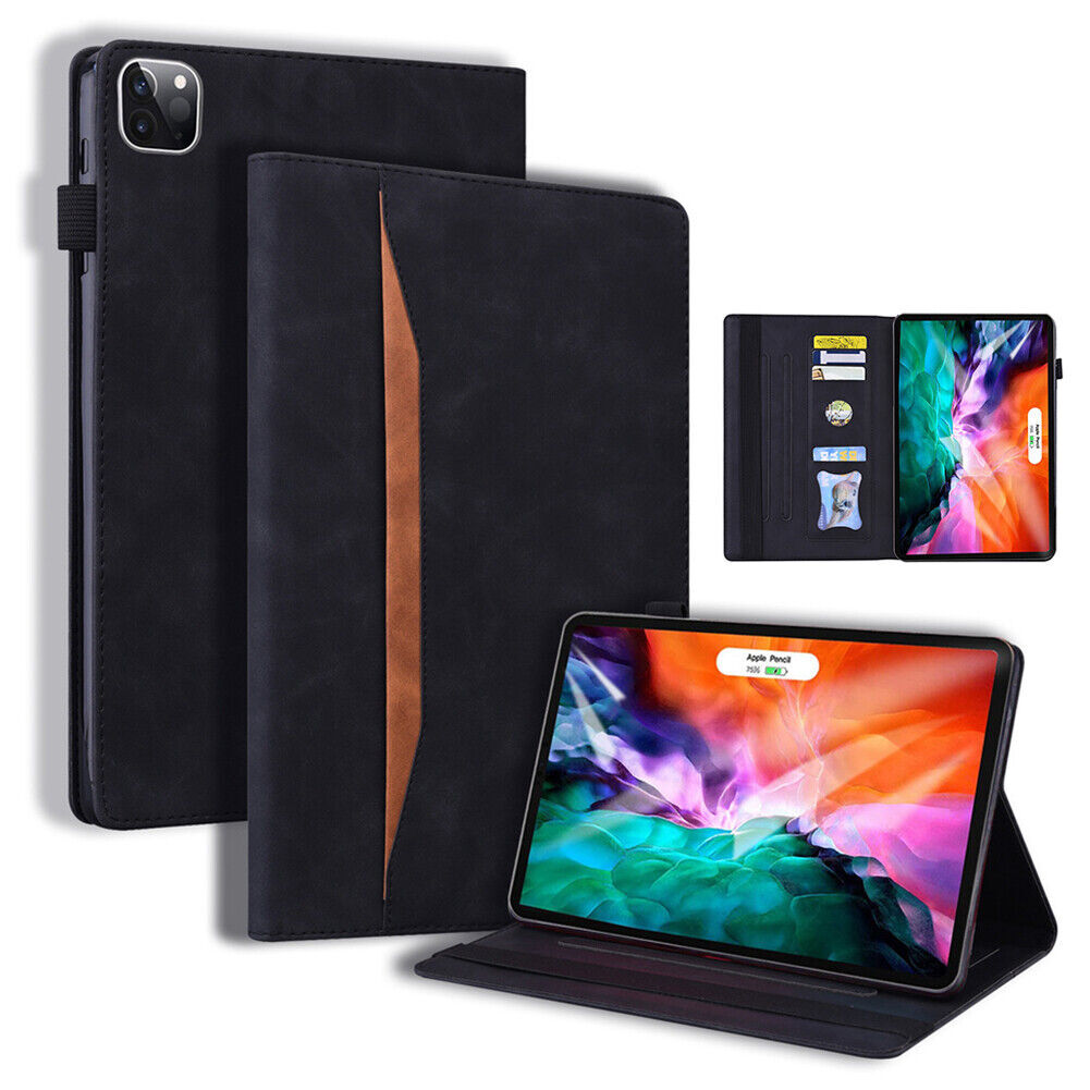 For Apple iPad Pro 11" 13" Air 11" 13" 2024 Leather Flip Stand Case Card Cover