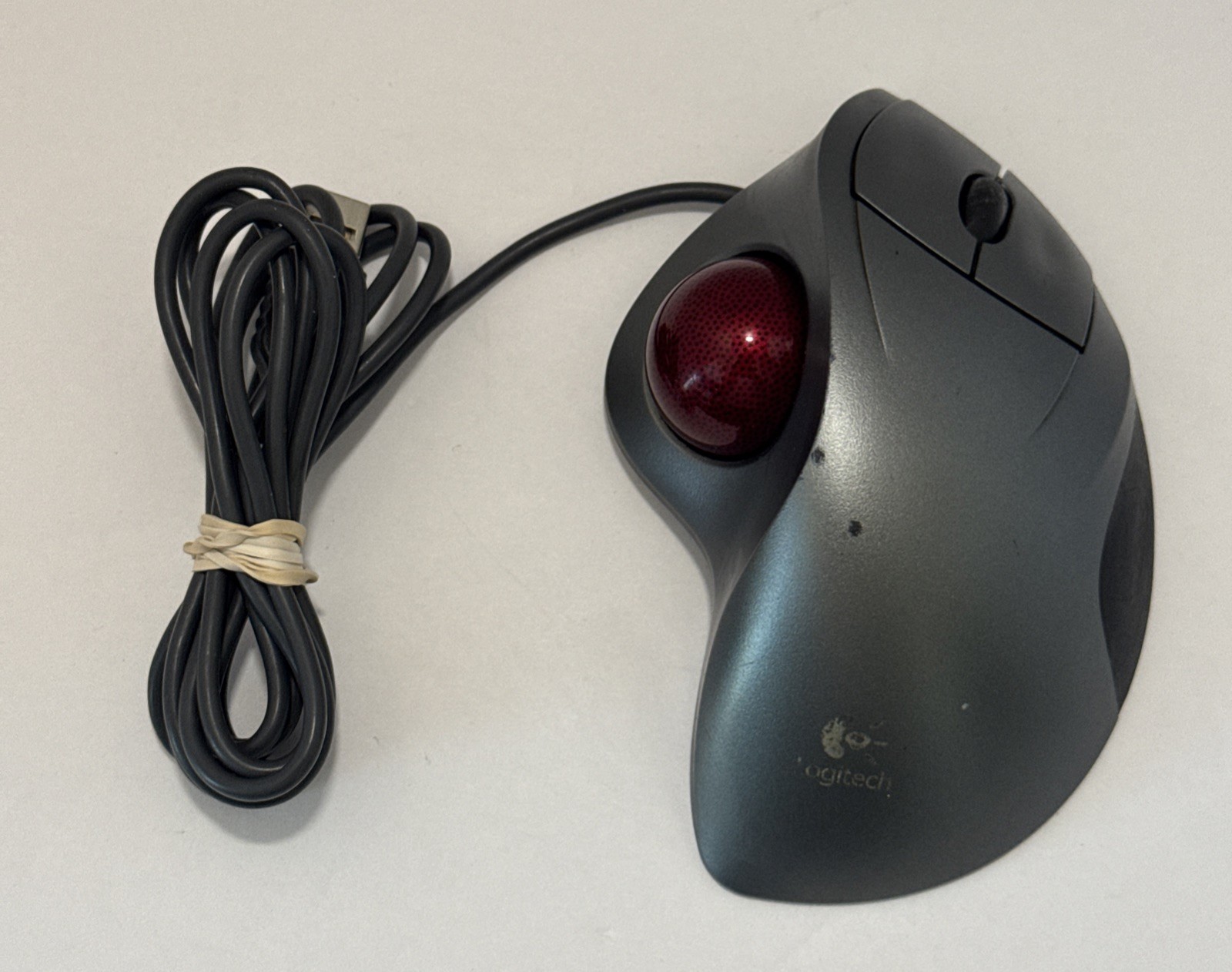 Logitech T-BB18 Trackman Wheel USB Trackball Mouse Optical - TESTED 