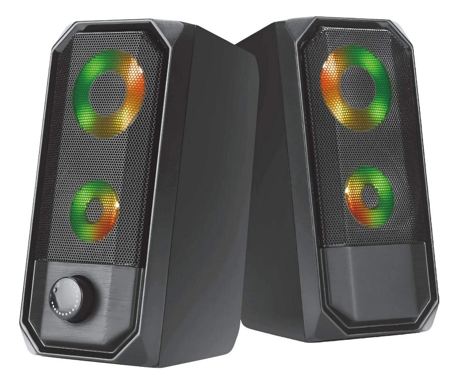 beFree Sound 2.0 Computer Gaming Speakes with LED RGB Lights New In Box