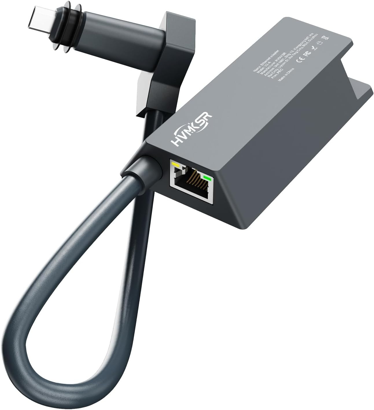Starlink Ethernet Adapter for Gen 2 / V2 Rectangular Satellite, Gigabit RJ45 Wir