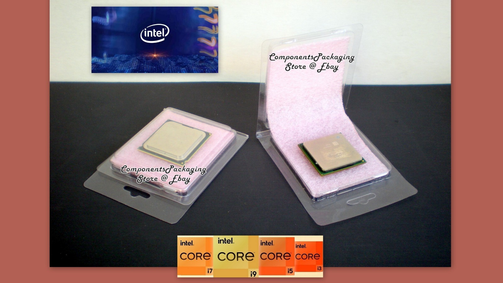 12th Gen Processor Packaging Box Case fits LGA1700 CPU - Lot of 10 25 40 80 125
