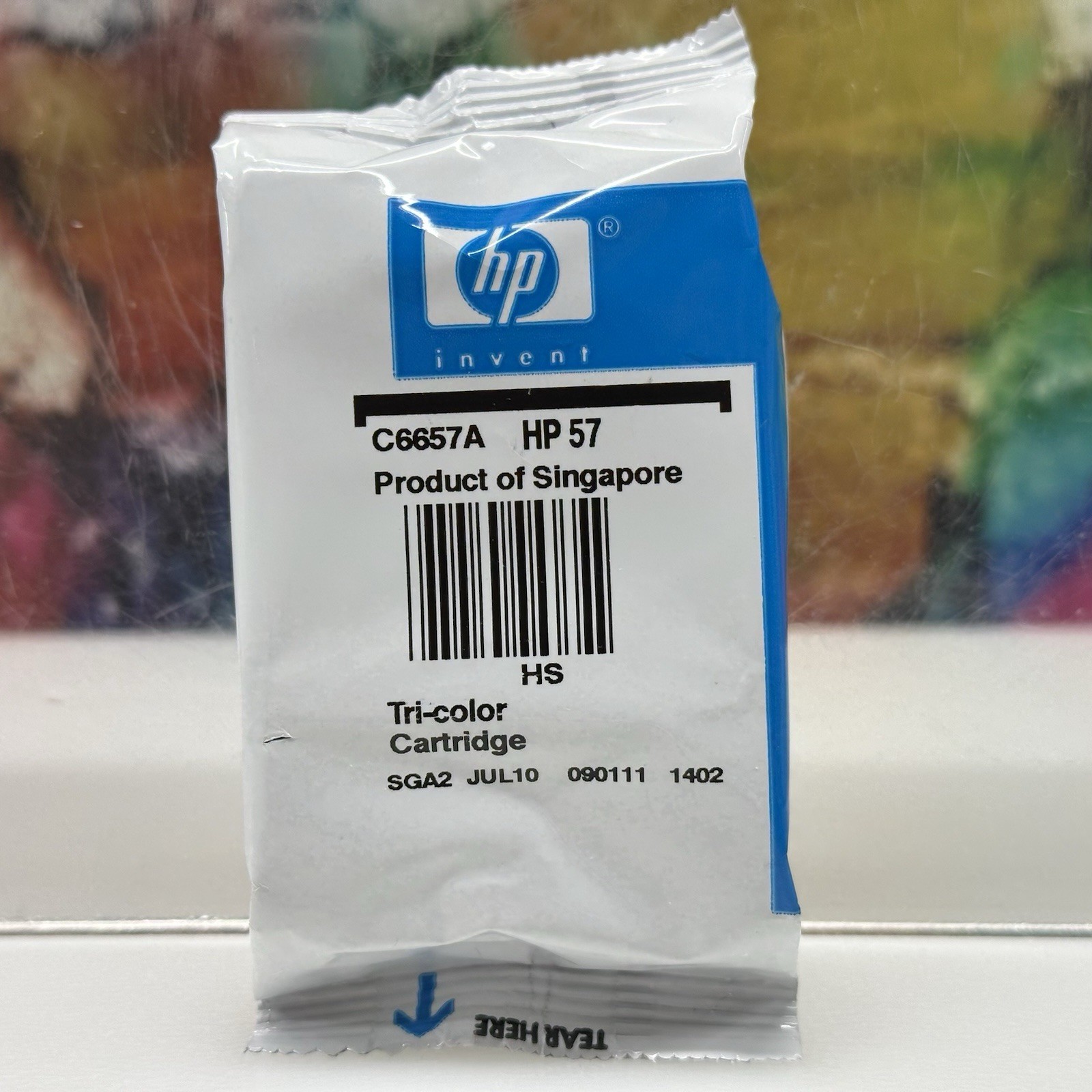 HP Invent HP 57 Tri-Color Cartridge Print No Box Sealed in Packaging C6657A New