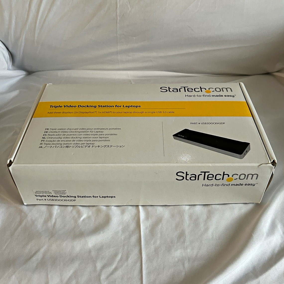 StarTech.com USB3DOCKH2DP Triple Video USB 3.0 Dock HDMI DP Ethernet