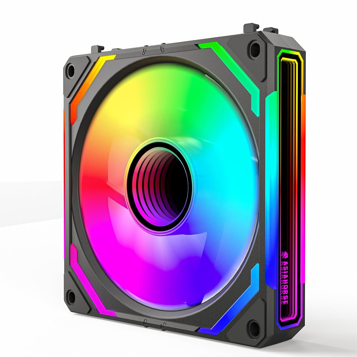 COSMIQ 120Mm PC RGB Fans Computer Case Fans, 5V 3-PIN Connector Daisy Chain PWM