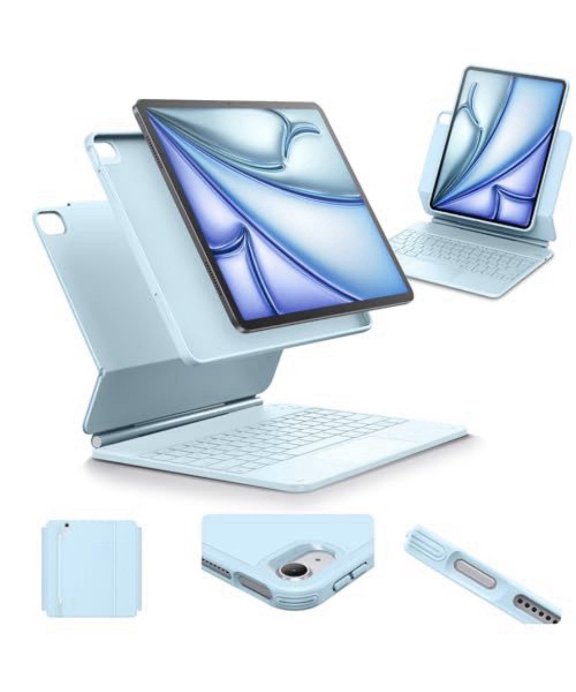 ESR for iPad Air 13 Inch Case Keyboard M4/M3/M2 (2026/2025/2024) Magnetic