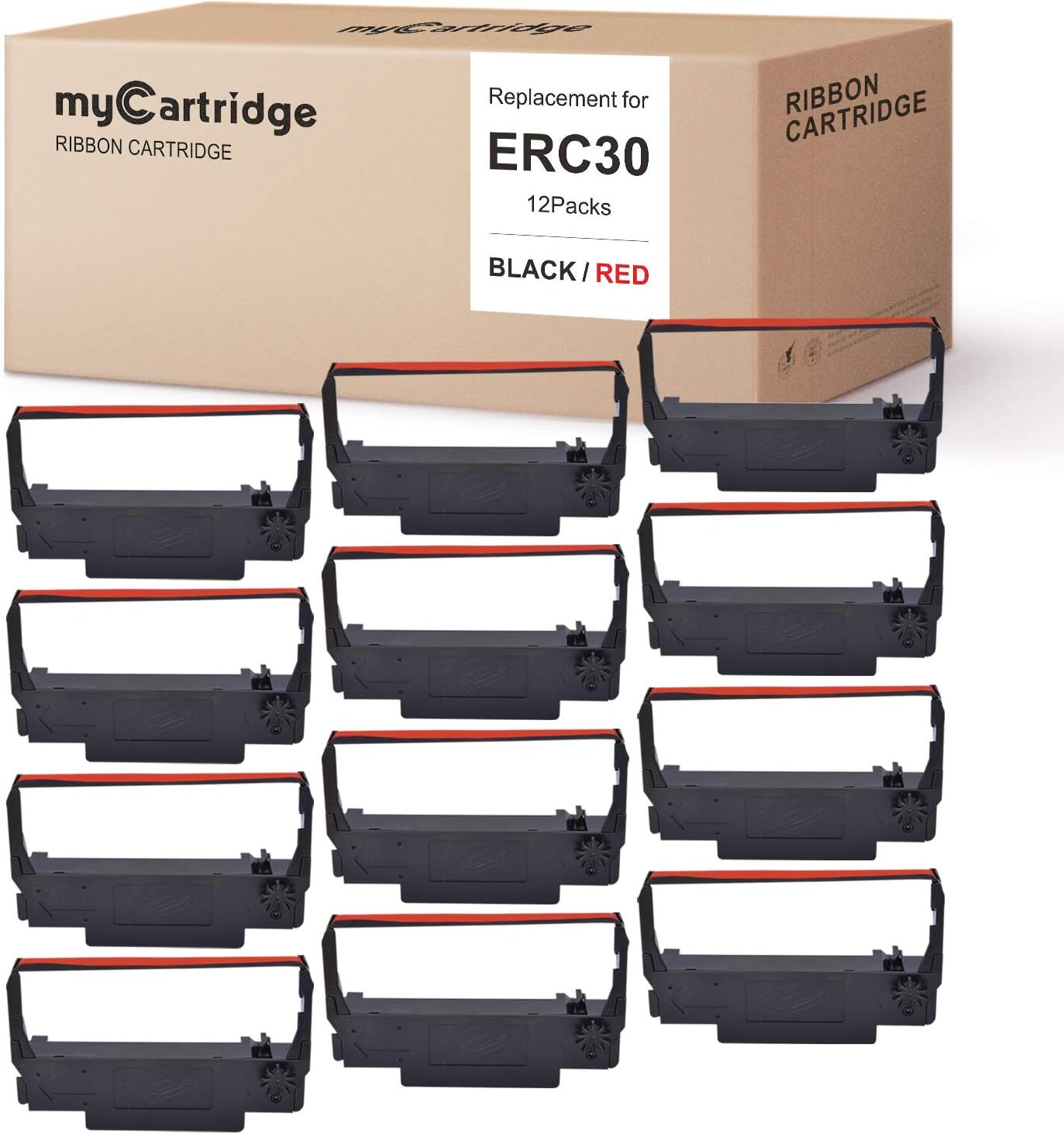 ERC30 ERC-30 ERC 30 34 38 B/R Compatible with Ribbon Cartridge For