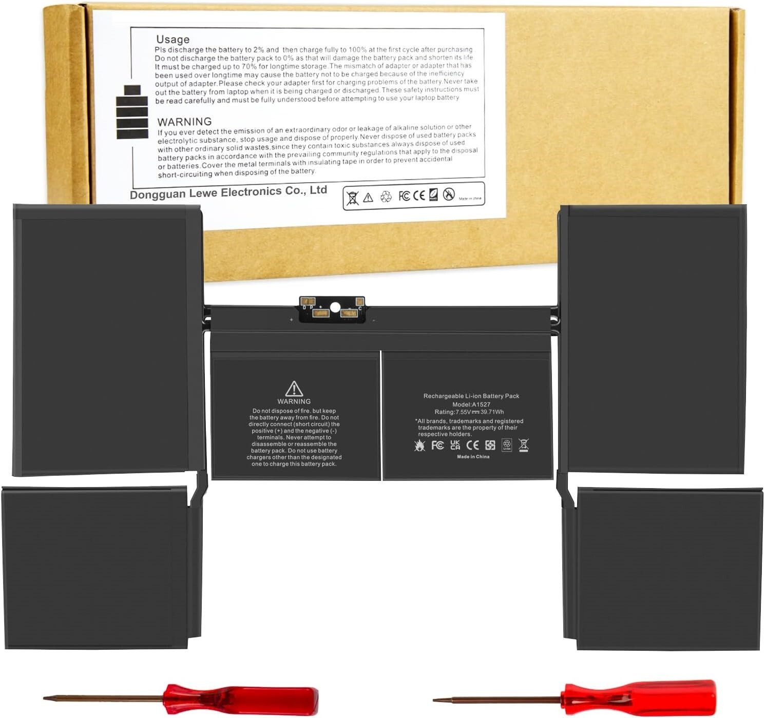 A1527 A1534 Battery for Apple MacBook Retina 12" Early 2015 2016, Mid 2017 