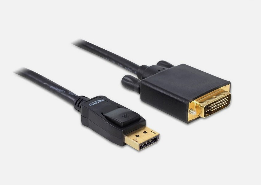 Delock 82592 Cable DisplayPort 1.1 Male DVI 24+1 Male Passive 3m Black