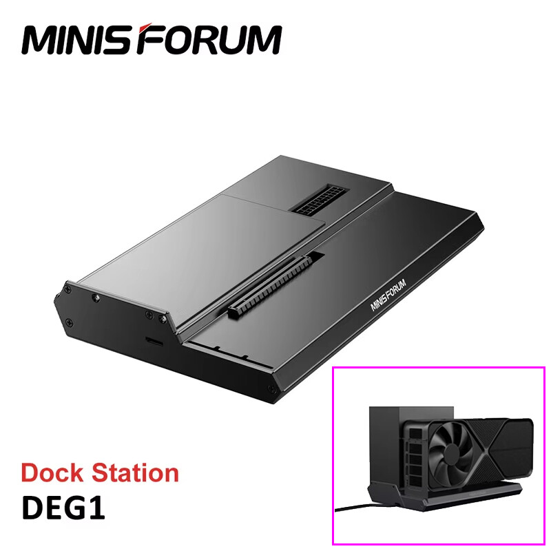 MINISFORUM DEG1 External GPU Dock Station Support ATX SFX Oculink PCIe4.0*4