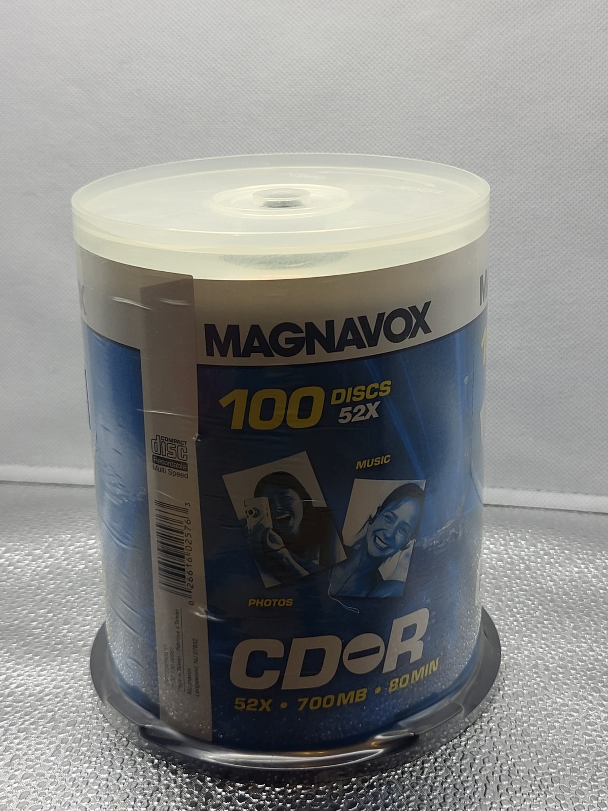 MAGNAVOX CD-R (100 DISCS) PACK 52X 700MB 80 Min - BRAND NEW SEALED BLANK MEDIA