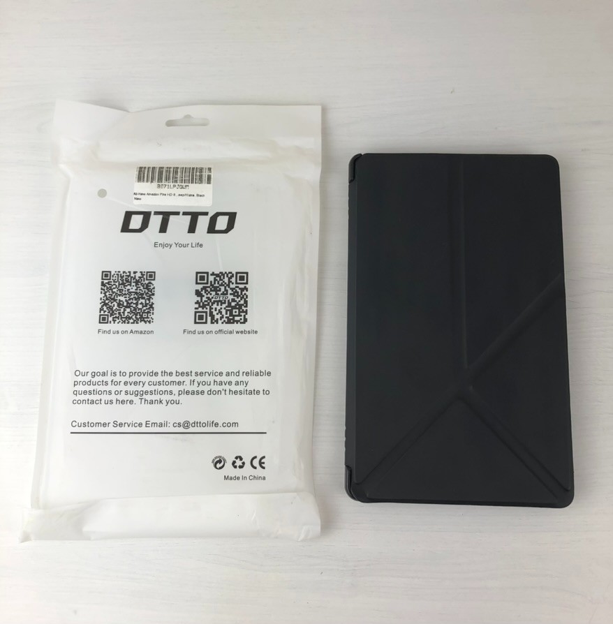 DTTO Case for Amazon Fire HD 8 - Black - New