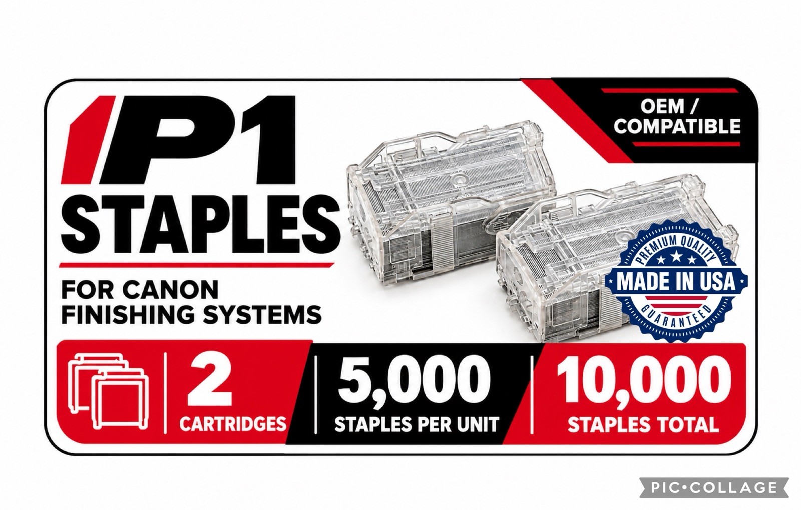 USA/CANON (STAPLE-P1) Staple Cartridge - Box of 2 - NEW