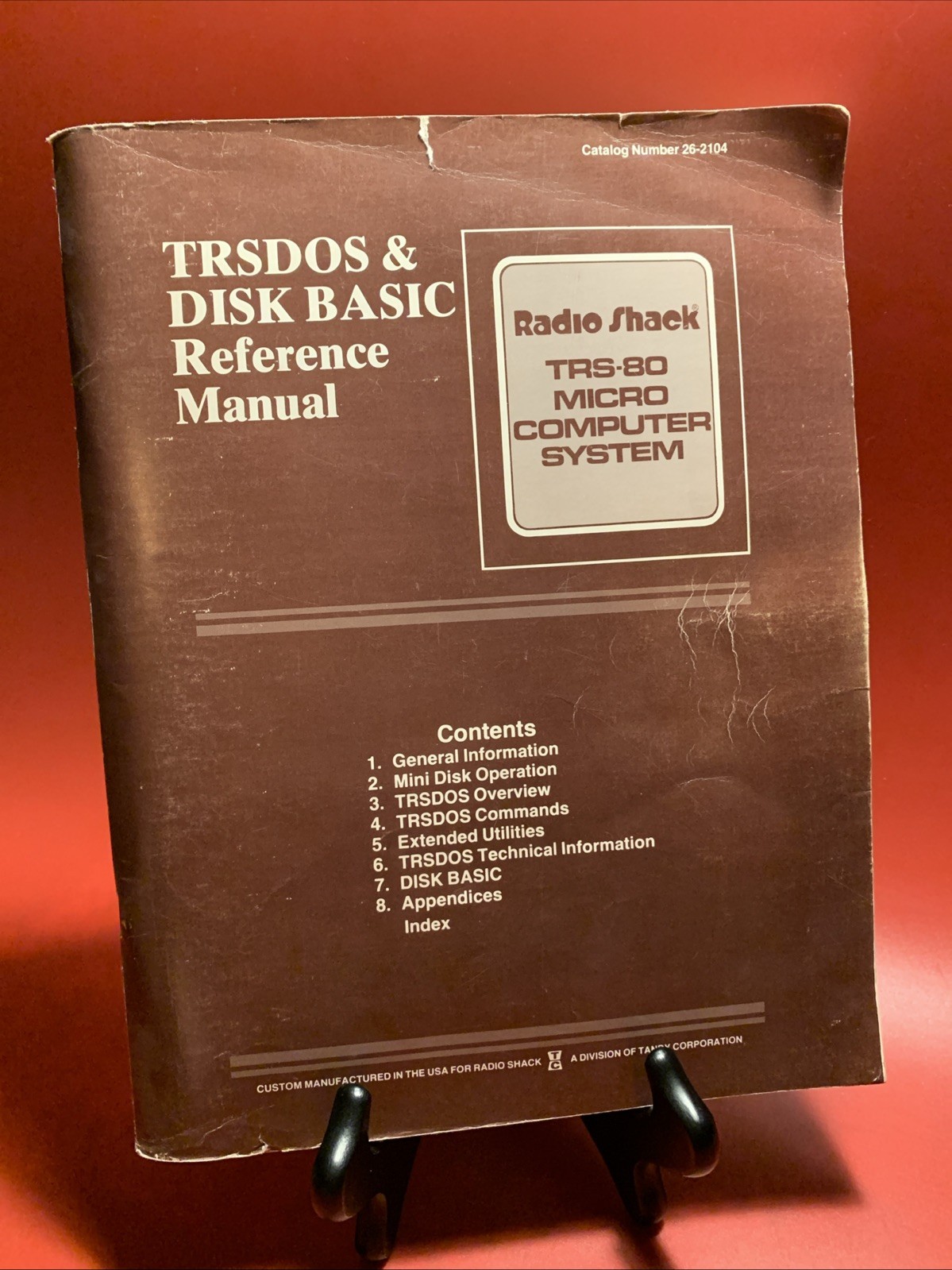 TRS-80 TRSDOS & DISK BASIC Reference Manual Vintage Rare