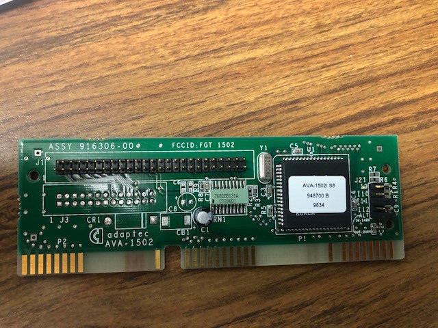ADAPTEC  AVA-1502i S8 Internal SCSI ISA Card Rev B