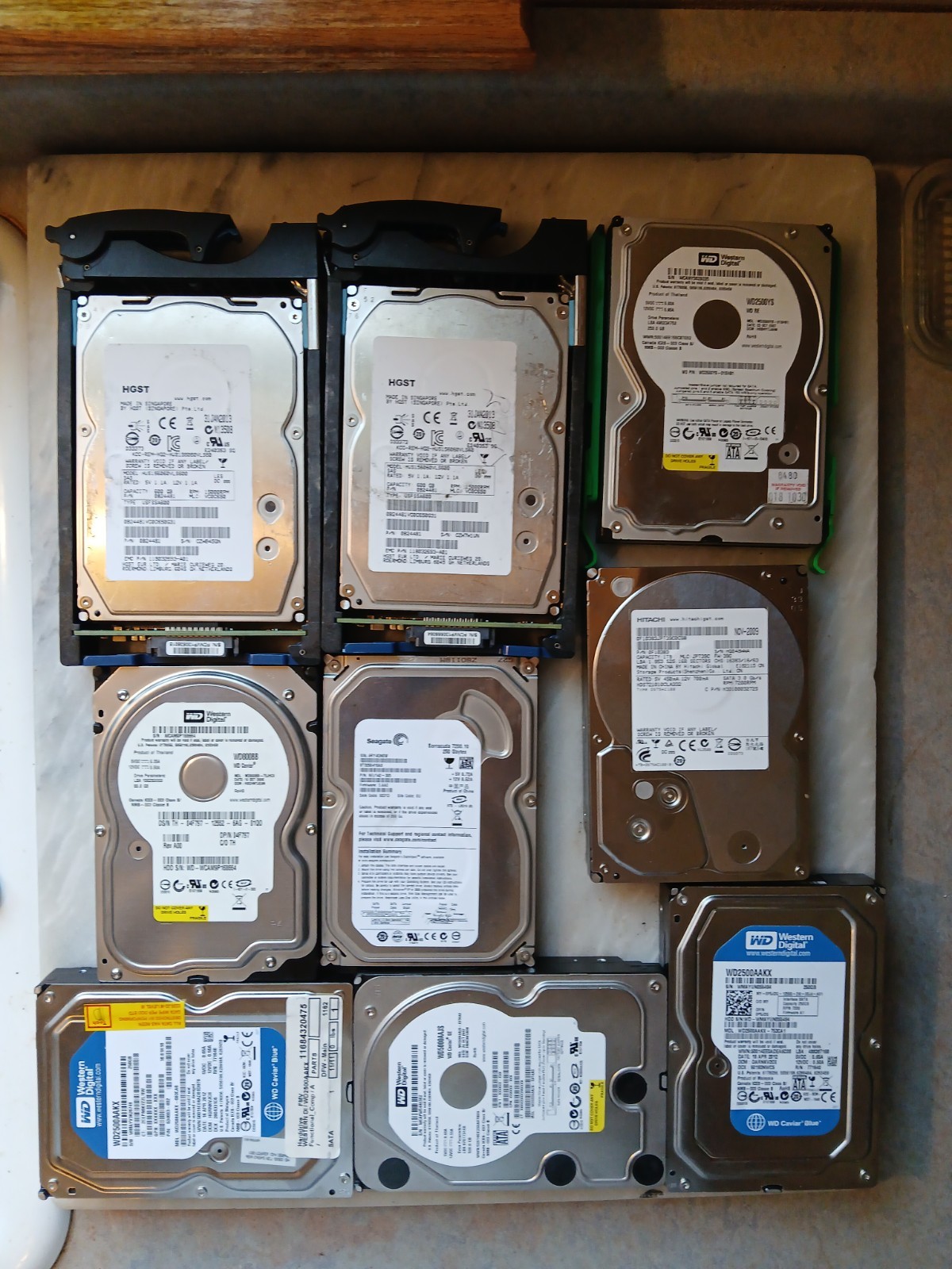 9 Variety Desktop HDD SATA 3.5" HD - Tested