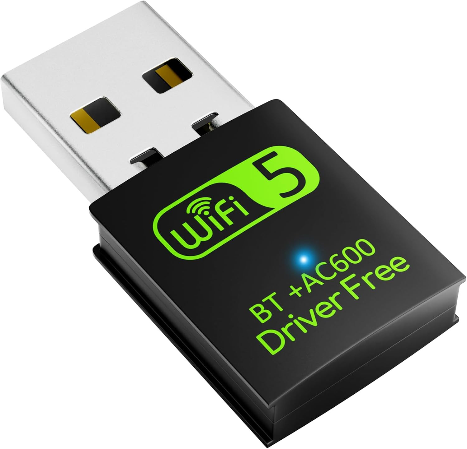 Adaptador USB WiFi Bluetooth 600Mbps doble banda 24G 5G receptor mini PC laptop