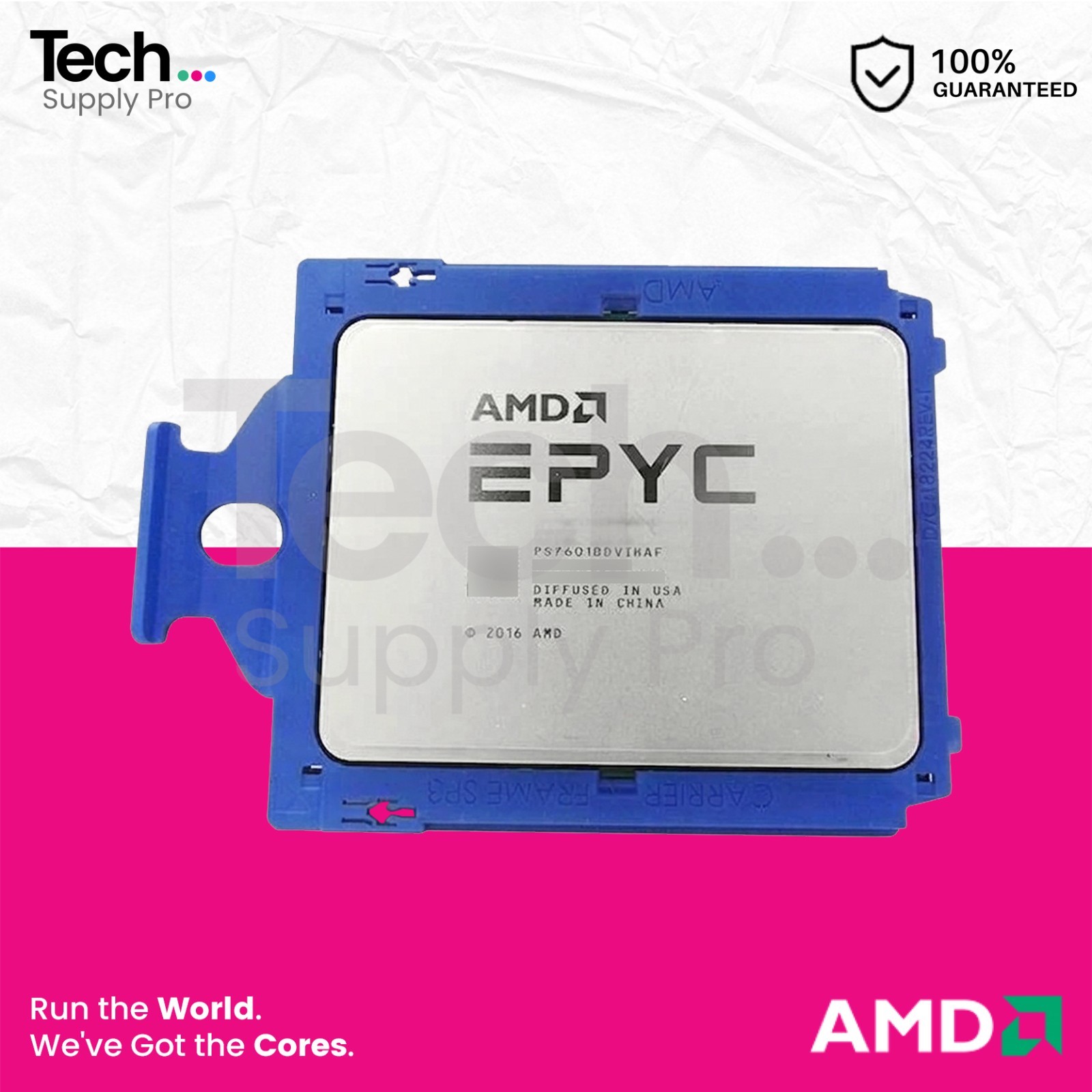 PS7601BDVIHAF AMD EPYC 7601 32-Core 2.20GHz 180W 64MB SP3 Processor