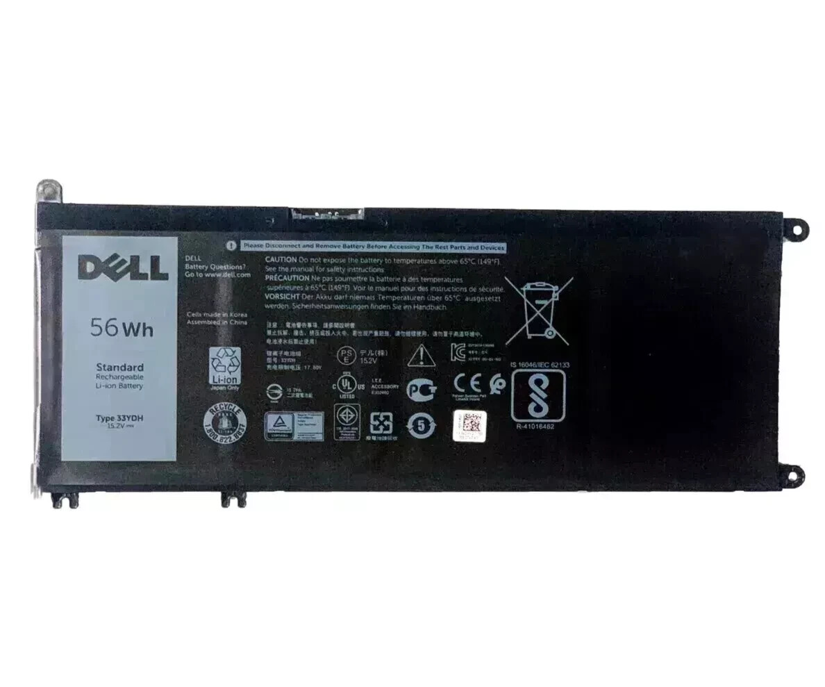 Genuine OEM 56Wh 33YDH Battery For Dell Inspiron 7577 7773 7778 7786 7779 2-in-1