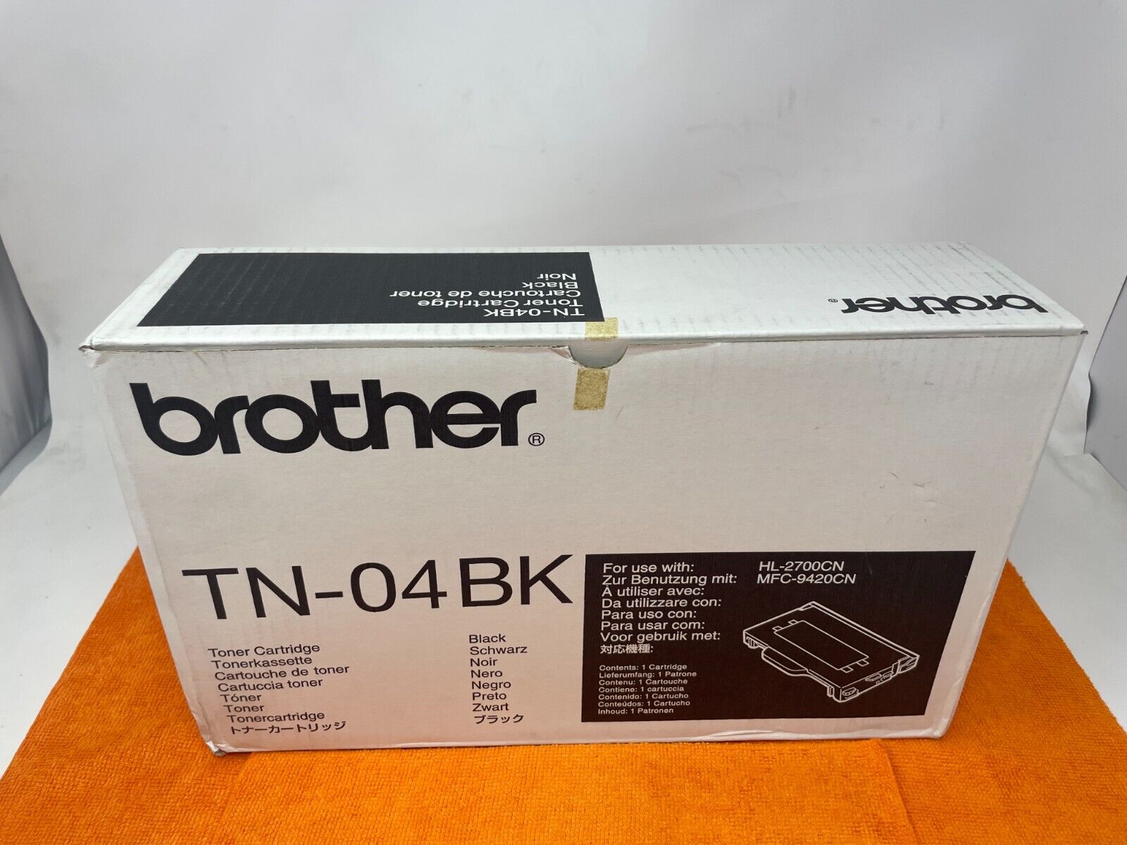 GENUINE FACTORY NEW IN OPEN BOX BROTHER TONER CARTRIDGE BLACK TN-04B