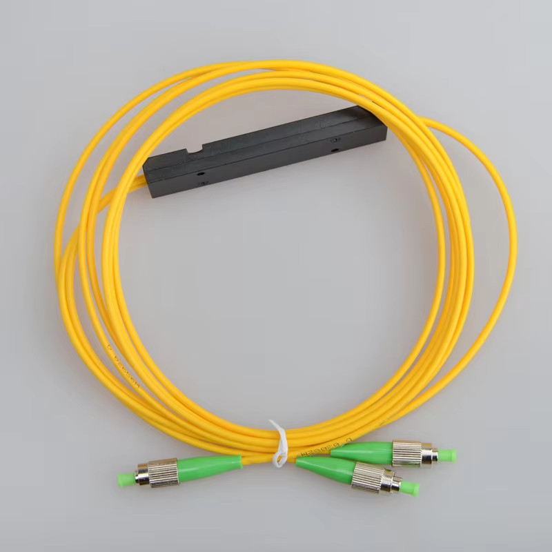 1/2/5pc FC/APC 1×2 Mini PLC Splitter SingleMode Fiber Optical 1:2 Mini Tube Type
