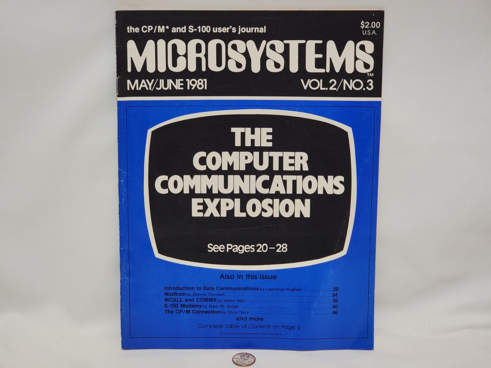Microsystems May / June 1981 Vol. 2 / No. 3 CP/M & S-100 User's Journal Magazine