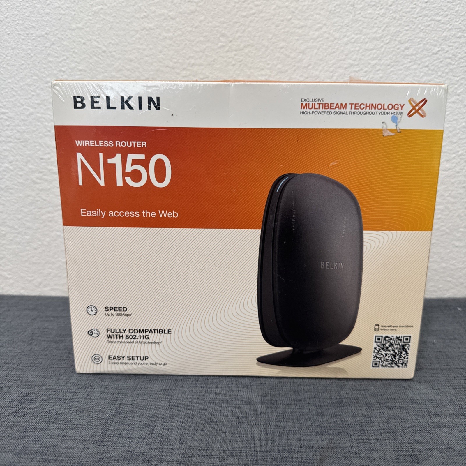 Belkin N150 150 Mbps Wireless Wi-Fi Router - New Sealed