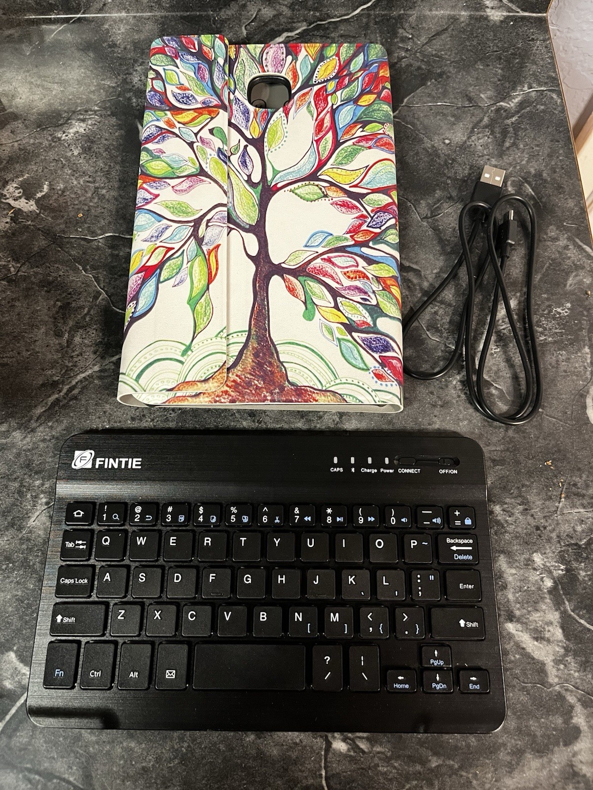 For Samsung Galaxy Tab S2 8.0 SM-T710 SlimShell Case Cover + Detachable Keyboard
