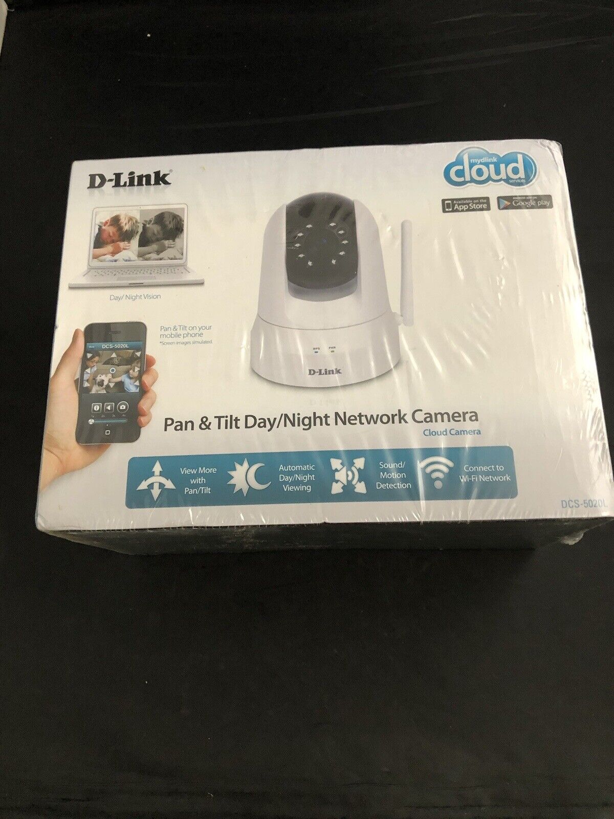 D-Link Pan + Tilt Day/Night Network Camera Wifi Vc4