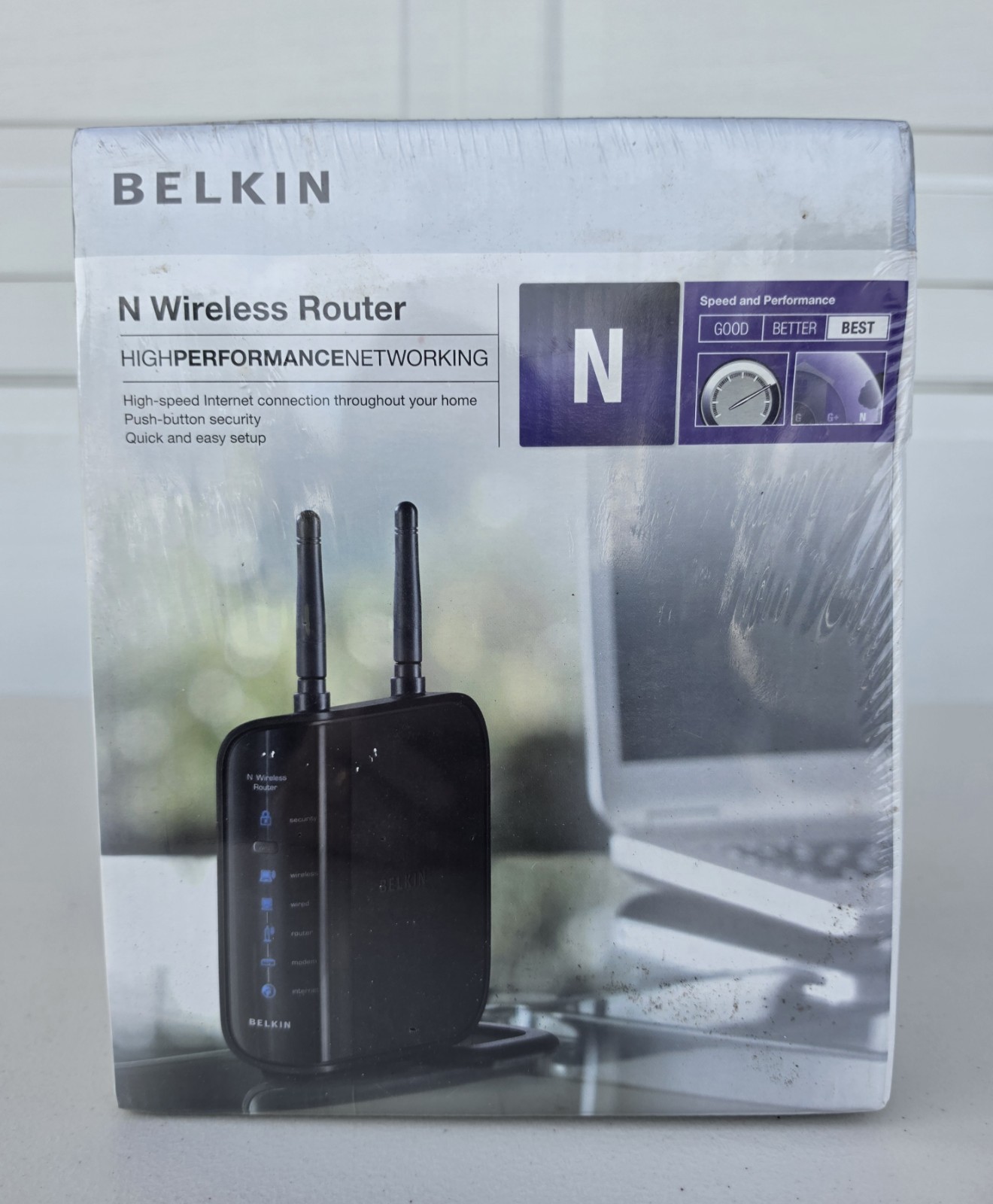 Belkin F5D8236-4 4-Port 10/100 Wireless N Router Ver 3000 - New and Sealed