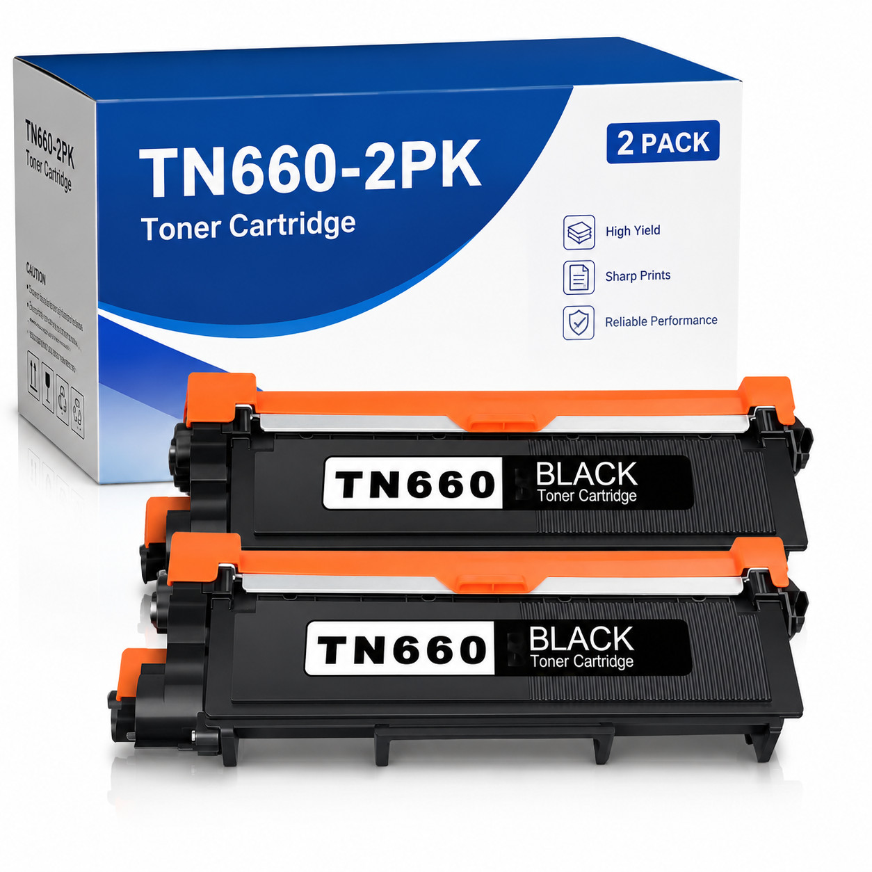 TN660 2PK(Black) Compatible For Brother Toner Cartridge HL-L2380DW MFC-L2680W