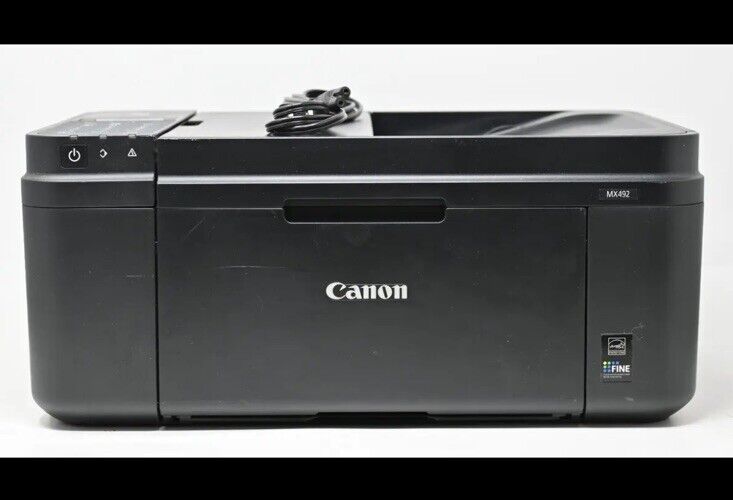 Canon PIXMA MX492 Black Wireless All-In-One Inkjet Printer