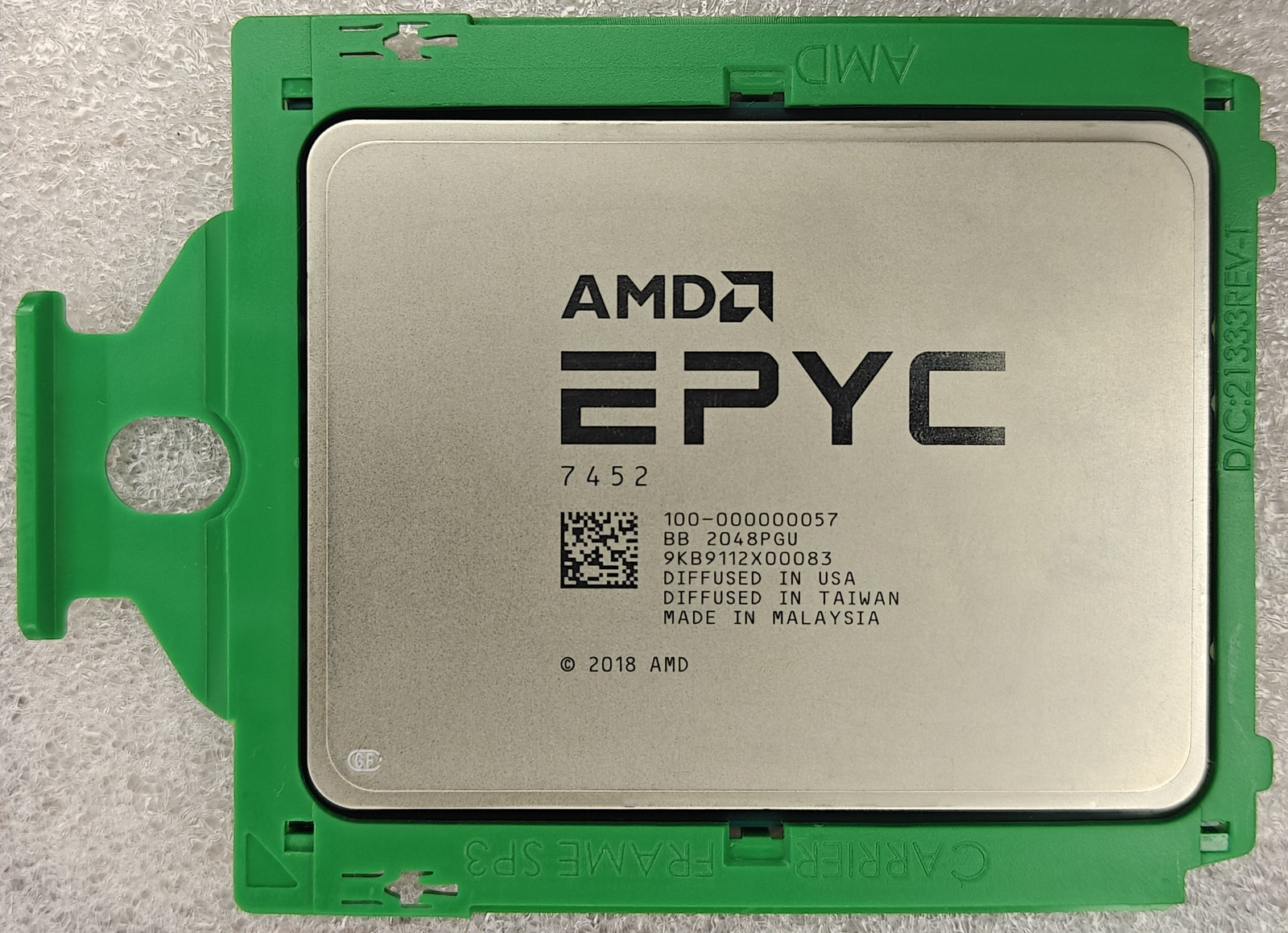 AMD EPYC 7452 CPU Processor 32 Cores 64 Threads 2.35GHz up to 3.35GHz UnLocked