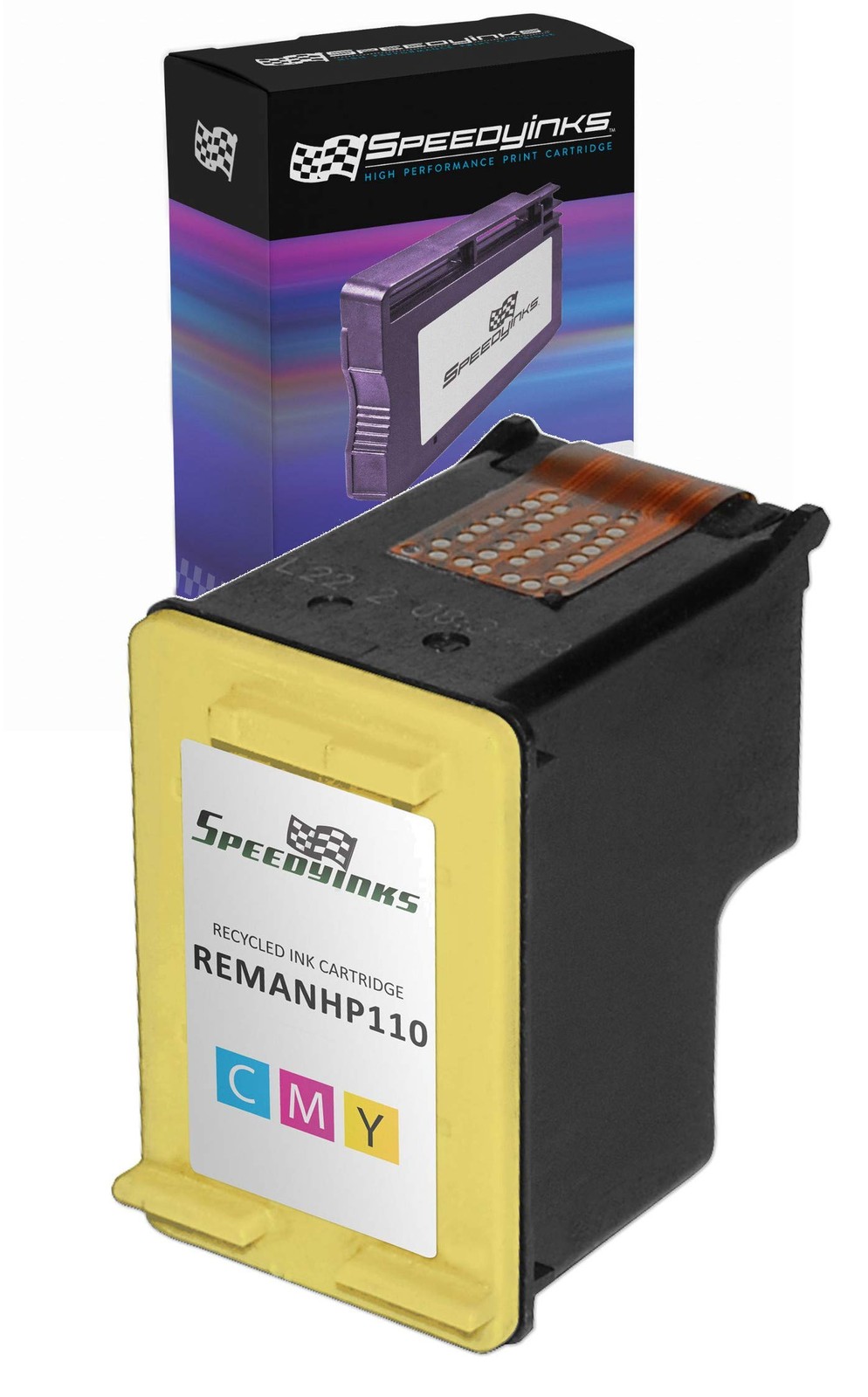 SPEEDYINKS Reman Ink Cartridge Replacement for HP 110 (Tri Color)
