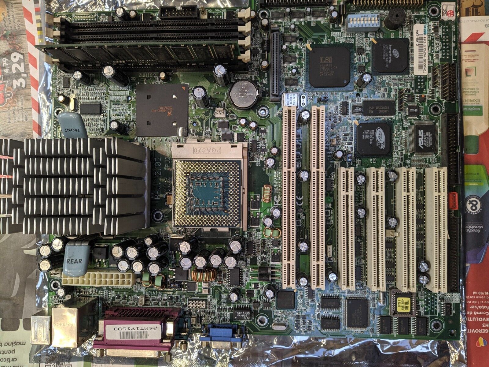 HP/Compaq TC3100 5065-8585 main board with CPU Intel Tualatin