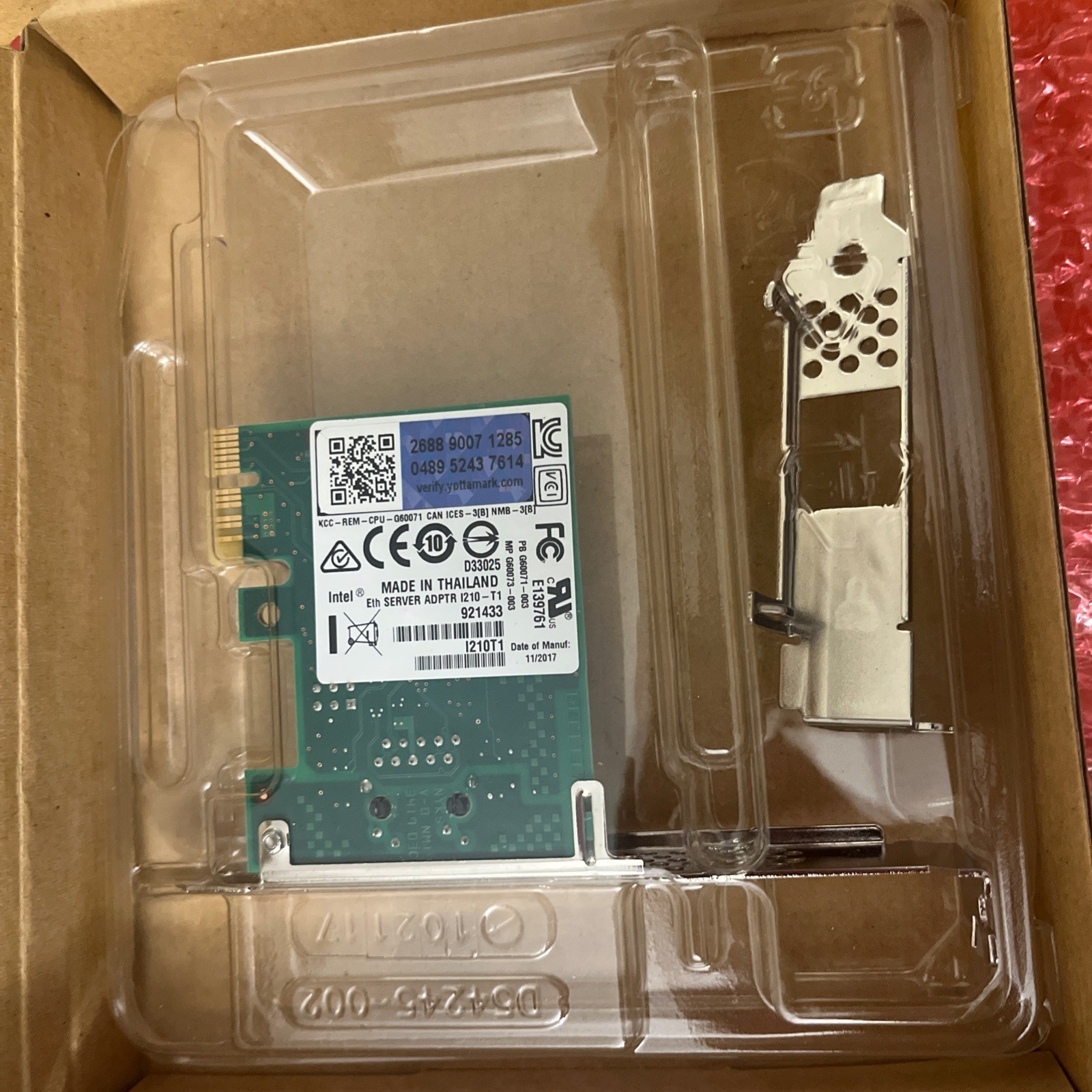 INTEL(R) Eth Server Adptr 1210-T1