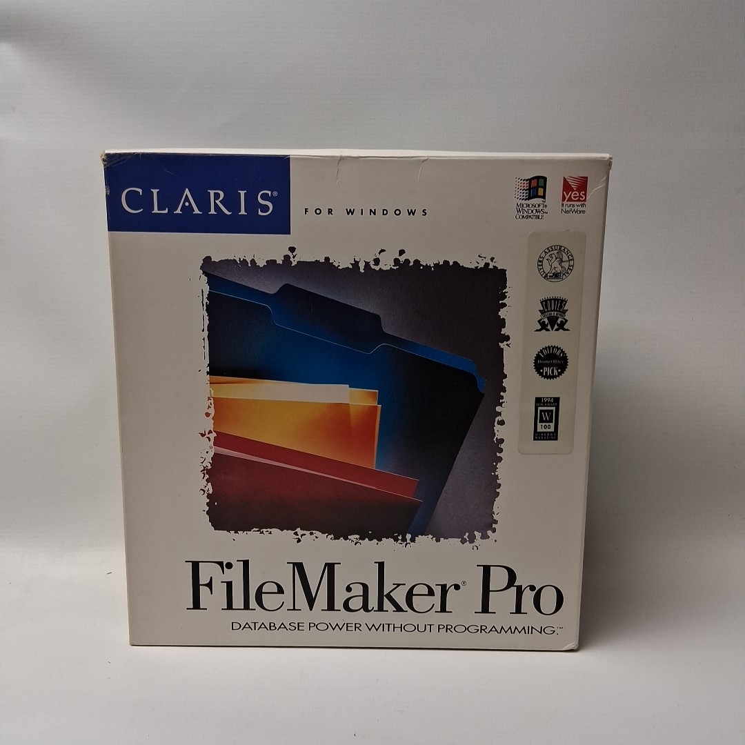 Vintage Claris FileMaker Pro 2.0 for Windows 3.0 