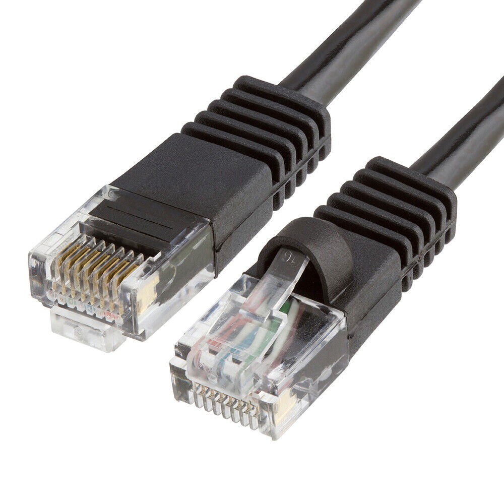 5FT Cat5e Ethernet Cable UTP LAN Network Patch Cord RJ45 Cat 5e Cable - Black