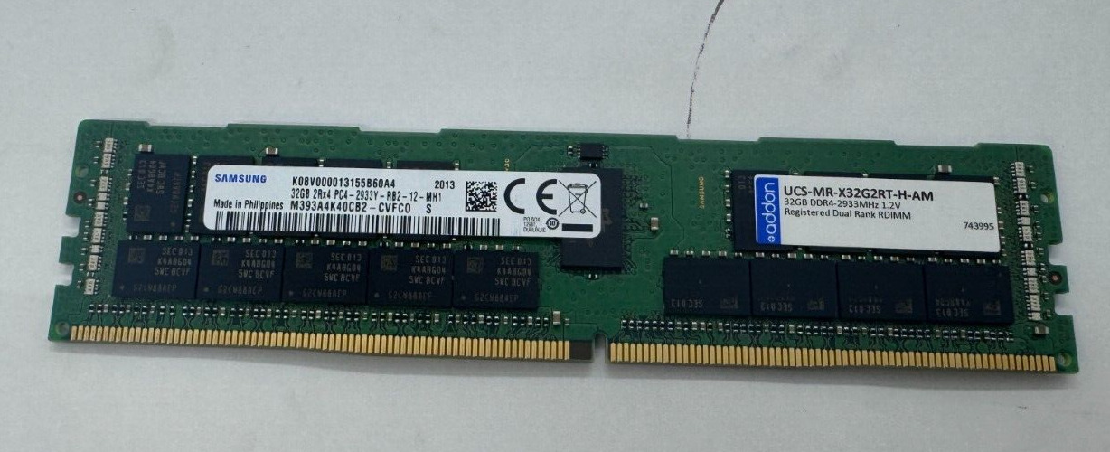 Lot-16 SAMSUNG 32GB 2RX4 PC4-2933Y DDR4 SERVER MEMORY M393A4K40CB2 *GRADE A