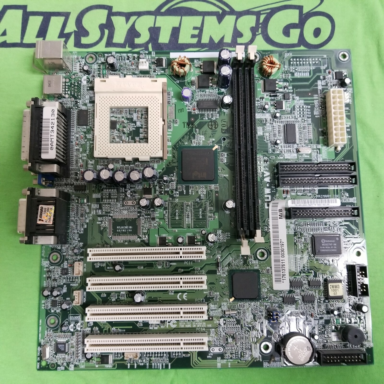 ASUS CUW-AV REV 1.01 Socket 478 Motherboard - SONY 176137611 