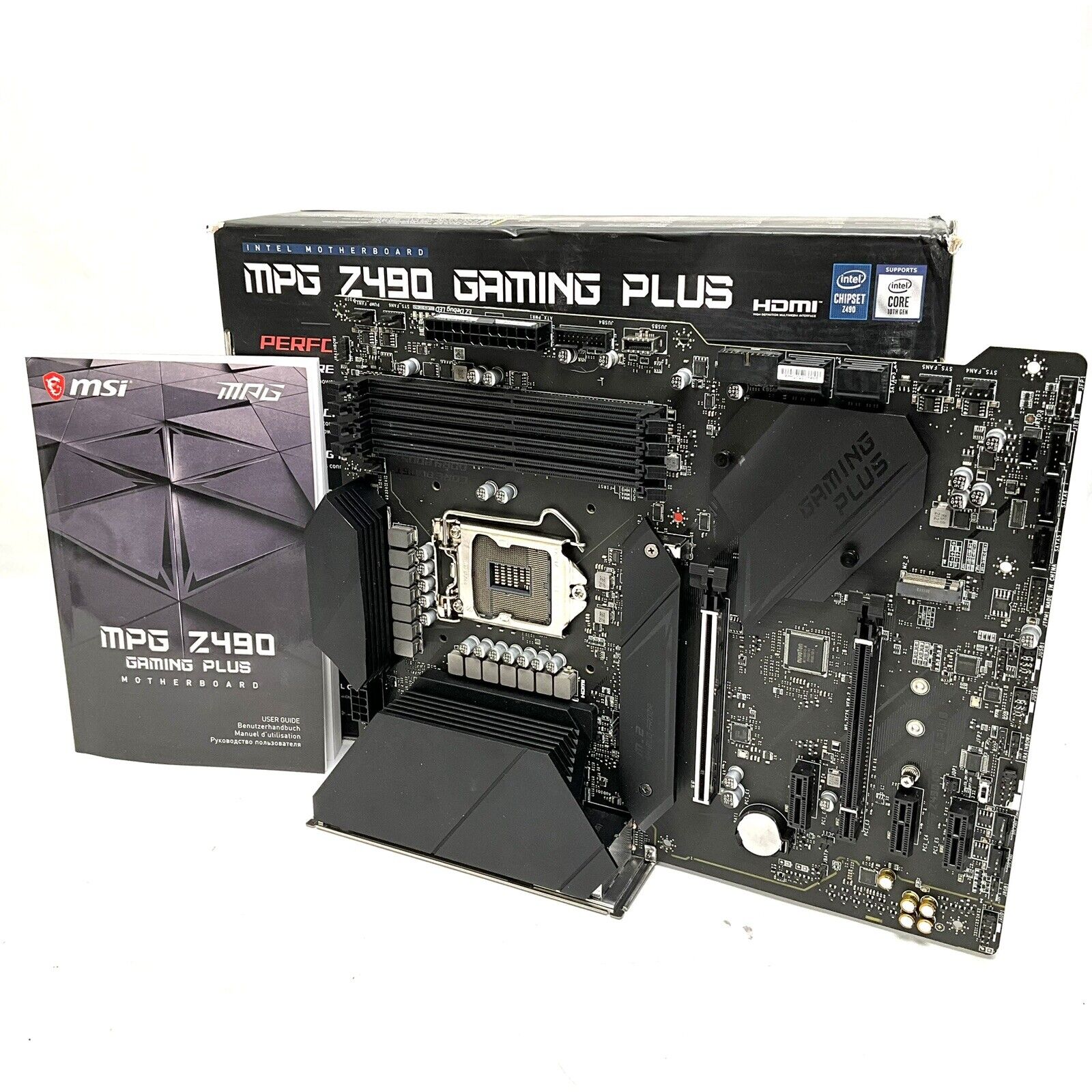 MSI MPG Z490 Gaming Plus LGA 1200, Intel Motherboard FOR PARTS - BENT PINS