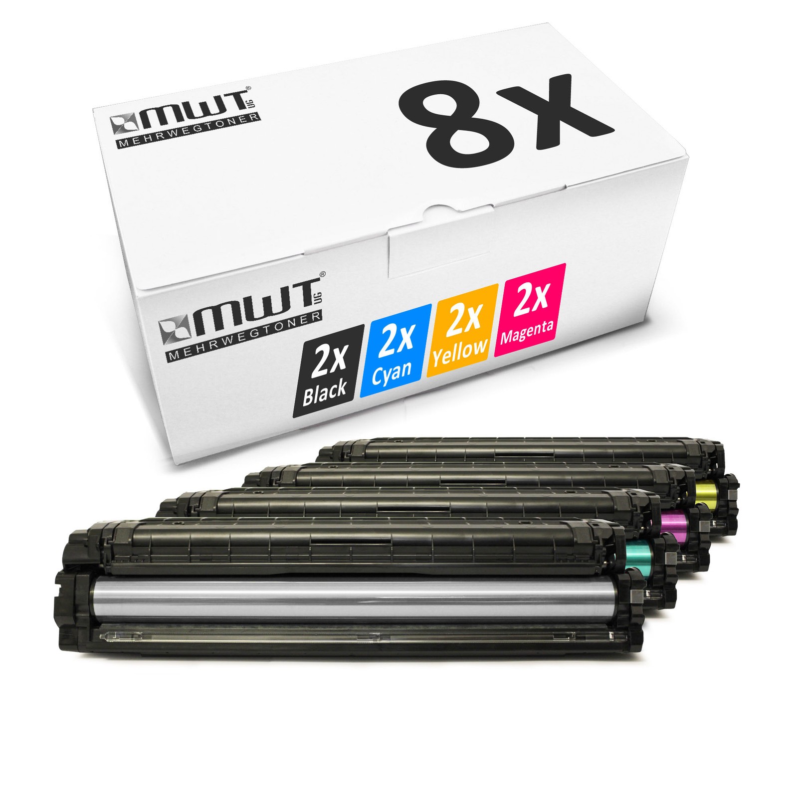 8x Cartridge for Samsung CLP-680-DW
