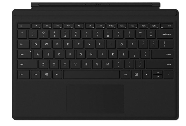 Microsoft Surface Pro Type Cover FMM-00001 Black Backlit Keyboard Trackpad