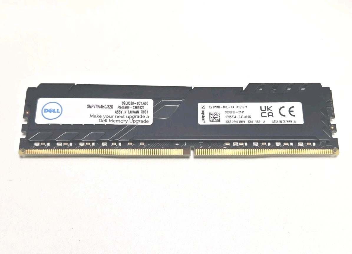 Kingston Fury 32GB DDR4 PC4-25600 DIMM Desktop Memory Dell (SNPVTW4HC/32G)